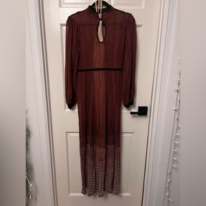 Kate spade metallic knit maxi dress